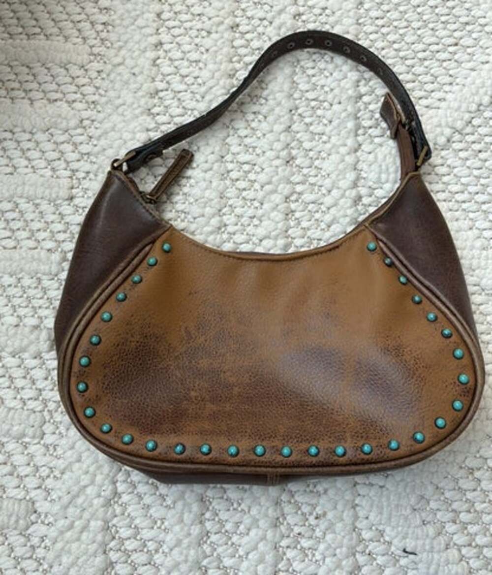 Womens Turqouise Beaded Mini Purse